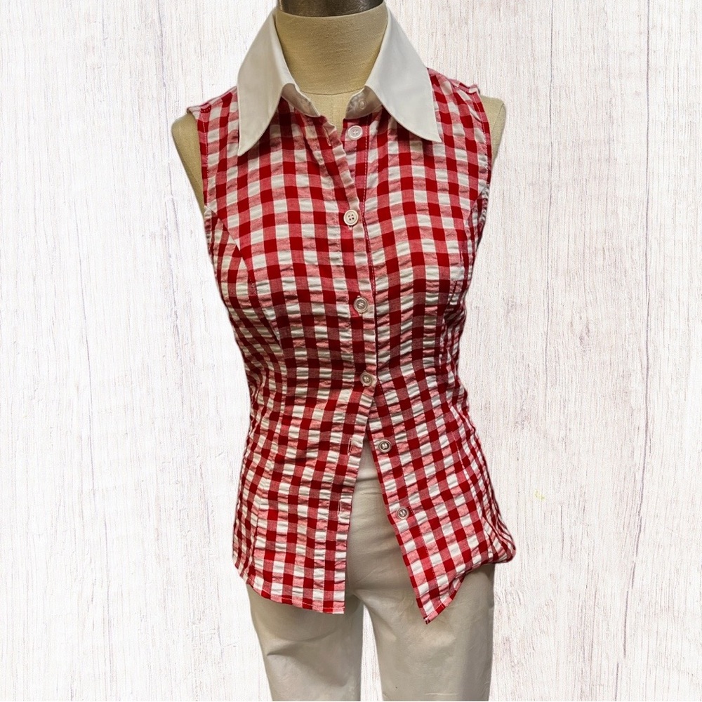 NWT Unique Vintage - Smack Parlor  Gingham Top - Multiple Sizes - Picture 4 of 9